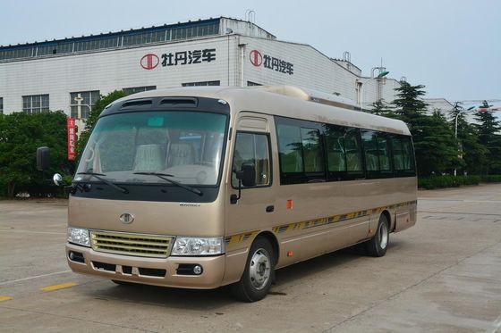 Çin Rear Cummins Engine Transport Minivan Passenger Mini Bus 3.856L Displacement Tedarikçi