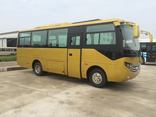 Çin 30 Passenger Bus , Mini Sightseeing Bus  ower Steering Shuttle Cummins Engine Tedarikçi