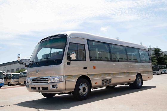 Çin 7.7 Metre 31 Yolcu Lüks Turu Coaster Minibüs Otobüs Düşük Brüt Ağırlık Tedarikçi
