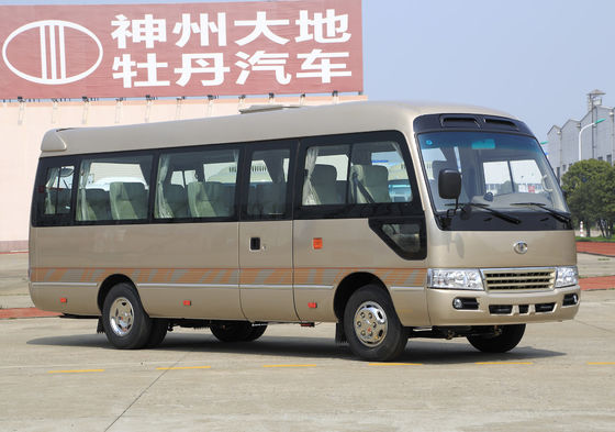 Çin Eko Dostlu Turist Mini Otobüs Dizel Motor Düşük Yakıt Tüketimi Tedarikçi