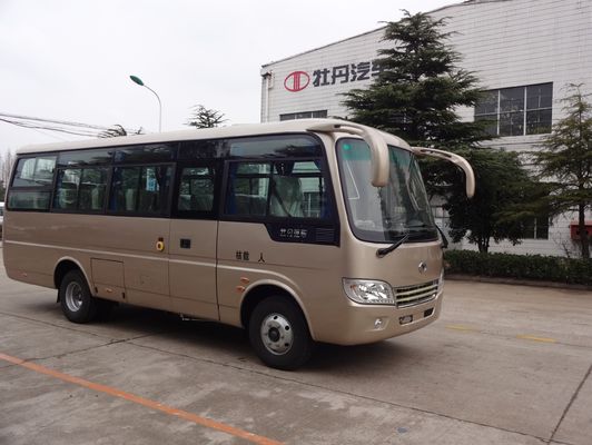 Çin School Transportation Star Type 30 Passenger Mini Bus With Aluminum Hard Door Tedarikçi