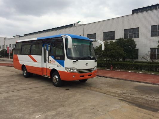 Çin Diesel Engine Star Minibus 30 Seater Passenger Coach Bus LHD Steering Tedarikçi