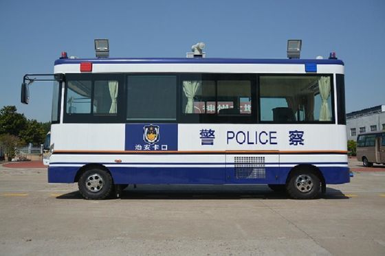 Çin 25 Km / H Mobile Police Command Vehicles Service Station 3G Wireless Transmission Tedarikçi