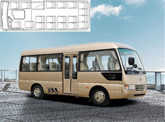 Çin Mudan Euro 3 Dizel Mini Otobüs Lüks 25 Yolcu Van Stok Motor Hava Fren Tedarikçi
