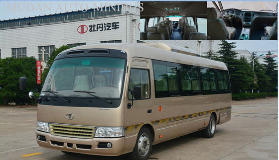 Çin 7.5 Metre Kosterli Dizel Mini Otobüs, Okul Şehir Otobüsleri 2982cc Yer Değiştirme Tedarikçi