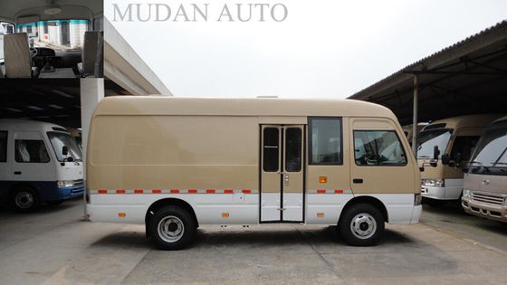 Çin MD6601 Aluminum Transport Minivan Coaster Luxury Mini Vans Spring Leaf Suspension Tedarikçi