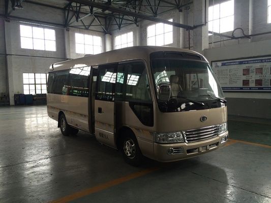 Çin Sunroof 145HP Power Star Minibus 30 Passenger Mini Bus With Sliding Side Window Tedarikçi