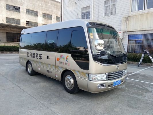 Çin Dizel 6 Metre 30 Kişilik Minibüs, Coaster Minibüs Wth Dayanıklı Kumaş Koltuk Tedarikçi