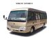 Luxury 23 Seater Coach Mudan Tourist Mini Bus 3.8L MD6701Cummins engine Tedarikçi